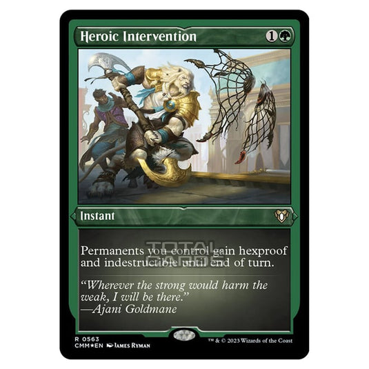 Magic The Gathering - Commander Masters - Heroic Intervention (Etched Foil) - 0563