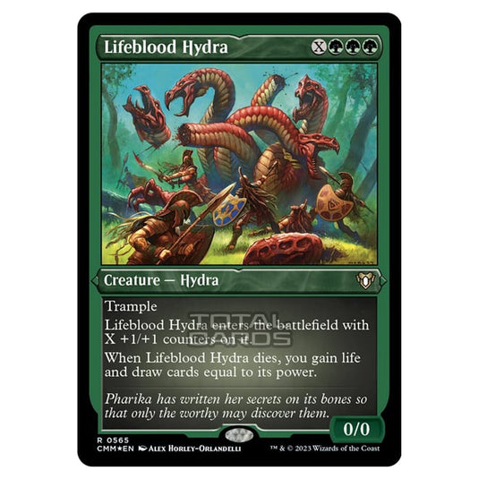 Magic The Gathering - Commander Masters - Lifeblood Hydra (Etched Foil) - 0565