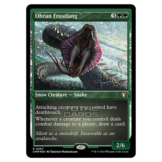 Magic The Gathering - Commander Masters - Ohran Frostfang (Etched Foil) - 0567