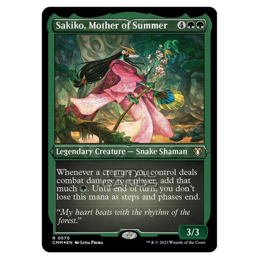 Magic The Gathering - Commander Masters - Sakiko, Mother of Summer (Etched Foil) - 0570