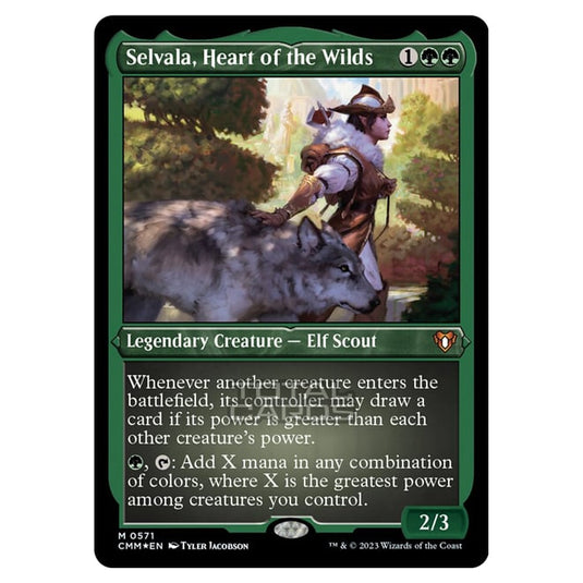 Magic The Gathering - Commander Masters - Selvala, Heart of the Wilds (Etched Foil) - 0571