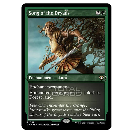 Magic The Gathering - Commander Masters - Song of the Dryads (Etched Foil) - 0572