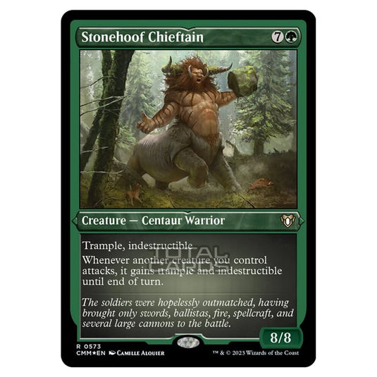 Magic The Gathering - Commander Masters - Stonehoof Chieftain (Etched Foil) - 0573