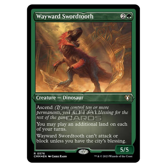 Magic The Gathering - Commander Masters - Wayward Swordtooth (Etched Foil) - 0576