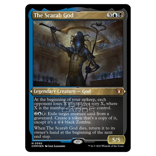 Magic The Gathering - Commander Masters - The Scarab God (Etched Foil) Magic The Gathering - Commander Masters - The Scarab God (Etched Foil)