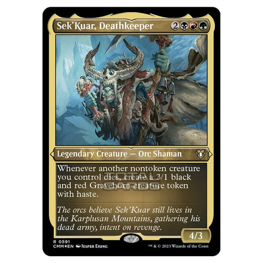 Magic The Gathering - Commander Masters - Sek'Kuar, Deathkeeper (Etched Foil) - 0591