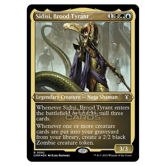 Magic The Gathering - Commander Masters - Sidisi, Brood Tyrant (Etched Foil) - 0592