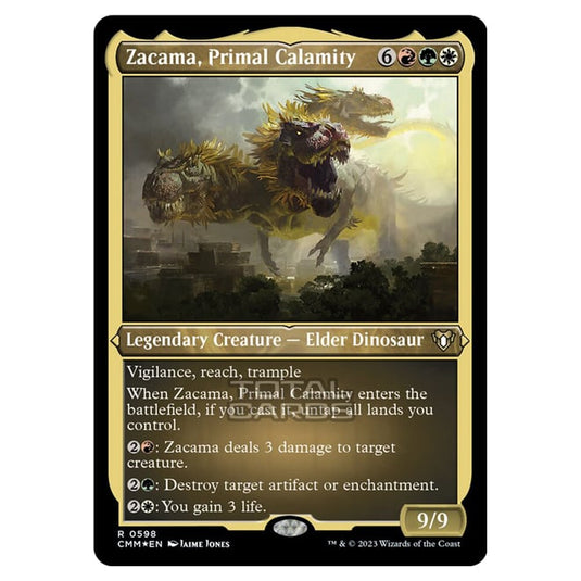 Magic The Gathering - Commander Masters - Zacama, Primal Calamity (Etched Foil) - 0598