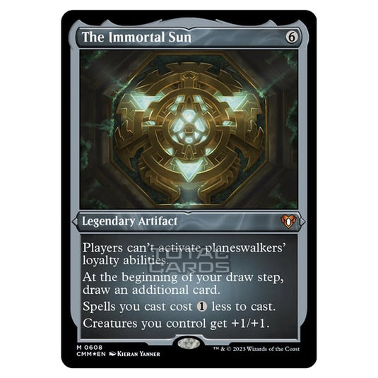 Magic The Gathering - Commander Masters - The Immortal Sun (Etched Foil) - 0608