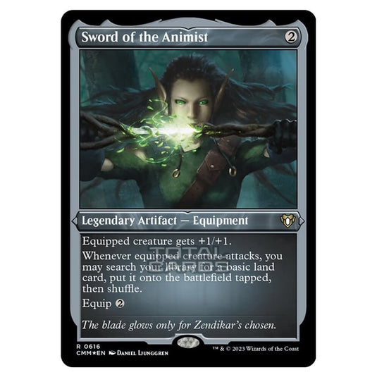 Magic The Gathering - Commander Masters - Sword of the Animist (Etched Foil) - 0616