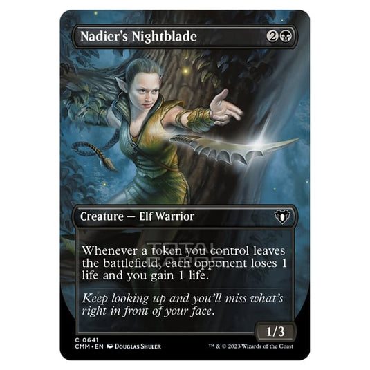 Magic The Gathering - Commander Masters - Nadier's Nightblade (Borderless) - 0641