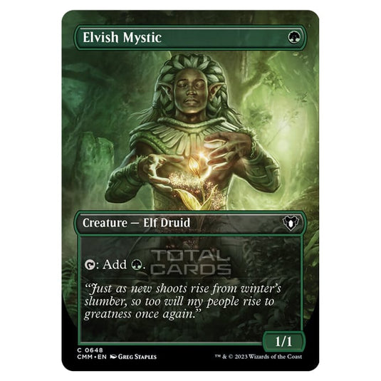 Magic The Gathering - Commander Masters - Elvish Mystic (Borderless) - 0648