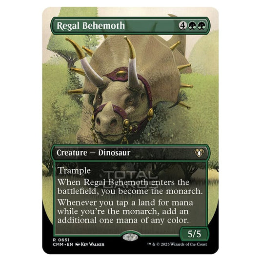 Magic The Gathering - Commander Masters - Regal Behemoth (Borderless) - 0651