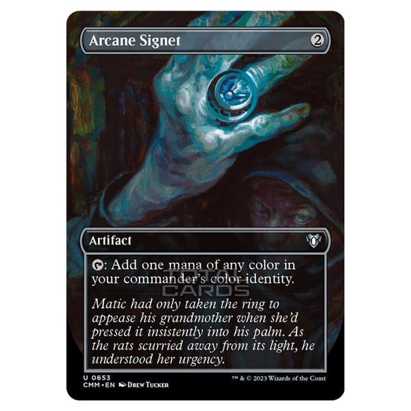 Magic The Gathering - Commander Masters - Arcane Signet (Borderless) - Magic The Gathering - Commander Masters - Arcane Signet (Borderless) -