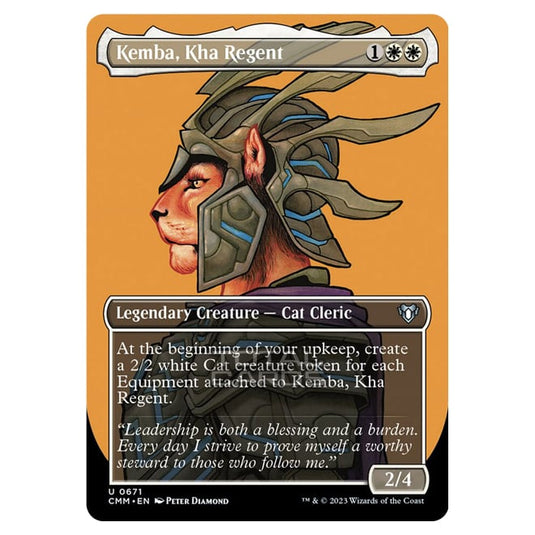 Magic The Gathering - Commander Masters - Kemba, Kha Regent (Profile Card) - 0671