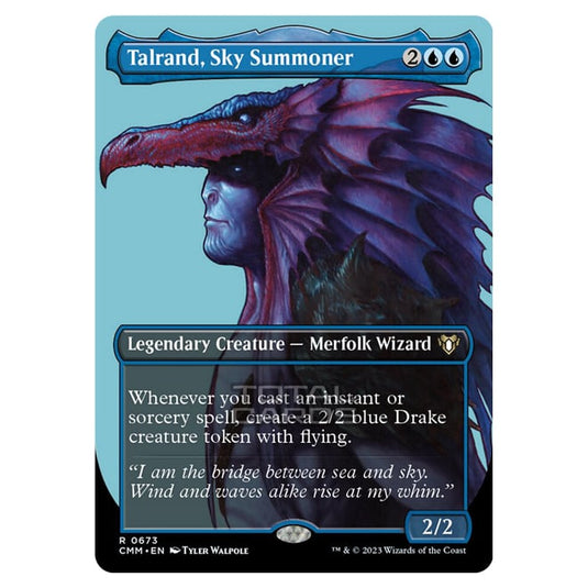 Magic The Gathering - Commander Masters - Talrand, Sky Summoner (Profile Card) - 0673