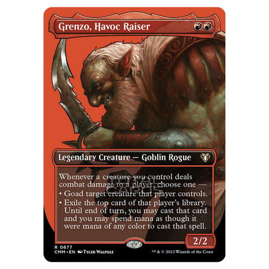 Magic The Gathering - Commander Masters - Grenzo, Havoc Raiser (Profile Card) - 0677