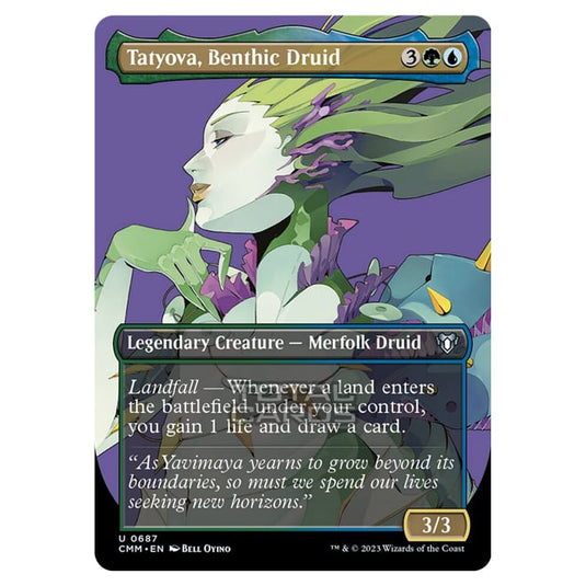 Magic The Gathering - Commander Masters - Tatyova, Benthic Druid (Profile Card) - 0687