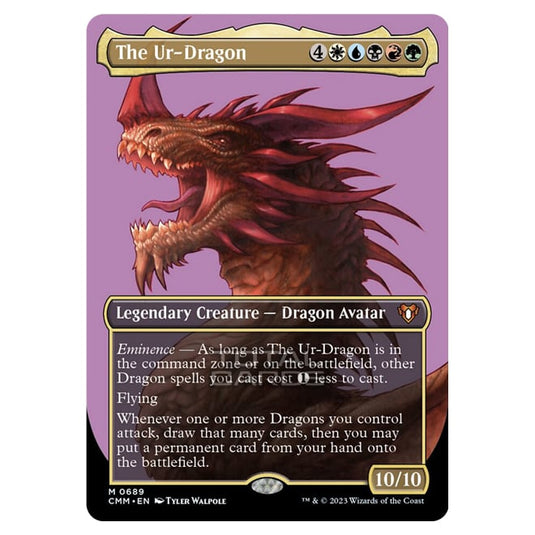 Magic The Gathering - Commander Masters - The Ur-Dragon (Profile Card) - 0689