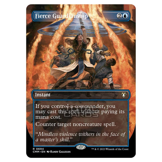 Magic The Gathering - Commander Masters - Fierce Guardianship (Borderless) - 0694