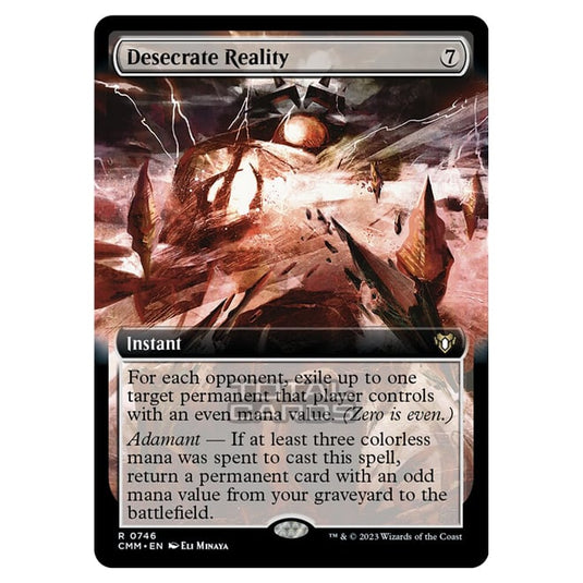 Magic The Gathering - Commander Masters - Desecrate Reality (Extended Art) - 0746