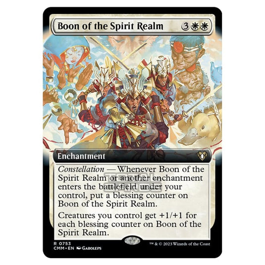 Magic The Gathering - Commander Masters - Boon of the Spirit Realm (Extended Art) - 0753