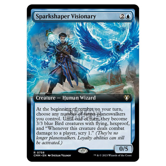 Magic The Gathering - Commander Masters - Sparkshaper Visionary (Extended Art) - 0758