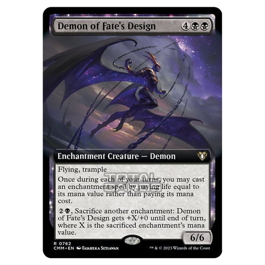 Magic The Gathering - Commander Masters - Demon of Fate's Design (Extended Art) - 0762