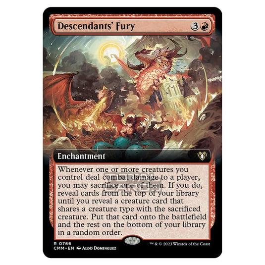 Magic The Gathering - Commander Masters - Descendants' Fury (Extended Art) - 0766