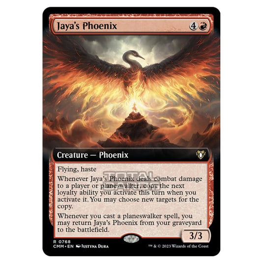 Magic The Gathering - Commander Masters - Jaya's Phoenix (Extended Art) - 0768