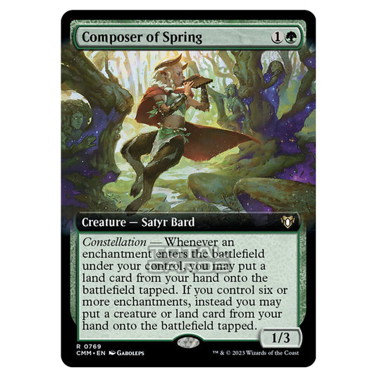 Magic The Gathering - Commander Masters - Composer of Spring (Extended Art) - 0769