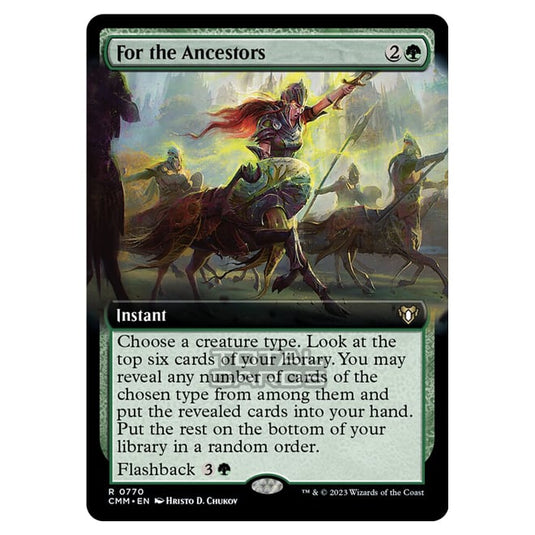 Magic The Gathering - Commander Masters - For the Ancestors (Extended Art) - 0770