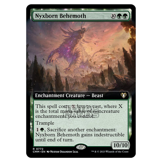 Magic The Gathering - Commander Masters - Nyxborn Behemoth (Extended Art) - 0772