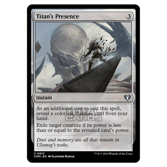 Magic The Gathering - Commander Masters - Titan's Presence - 0810