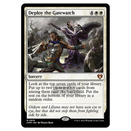 Magic The Gathering - Commander Masters - Deploy the Gatewatch - 0819