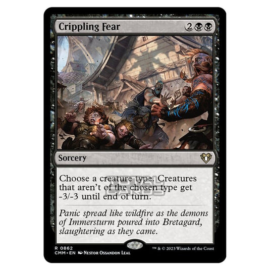 Magic The Gathering - Commander Masters - Crippling Fear - 0862