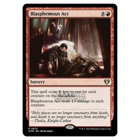 Magic The Gathering - Commander Masters - Blasphemous Act - 0872