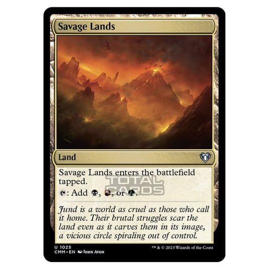 Magic The Gathering - Commander Masters - Savage Lands - 1025