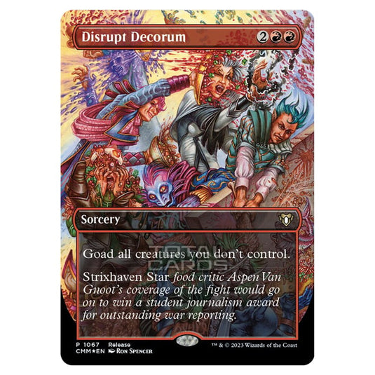 Magic The Gathering - Commander Masters - Disrupt Decorum (Textured Foil) - 1067