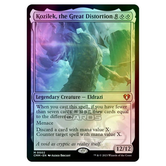 Magic The Gathering - Commander Masters - Kozilek, the Great Distortion - 0002 (Foil)