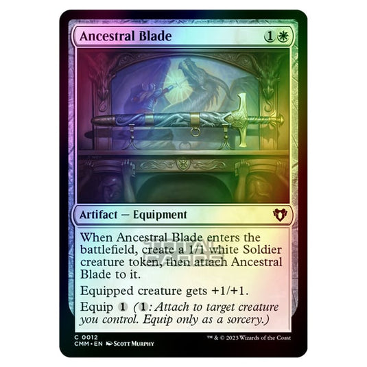 Magic The Gathering - Commander Masters - Ancestral Blade - 0012 (Foil)