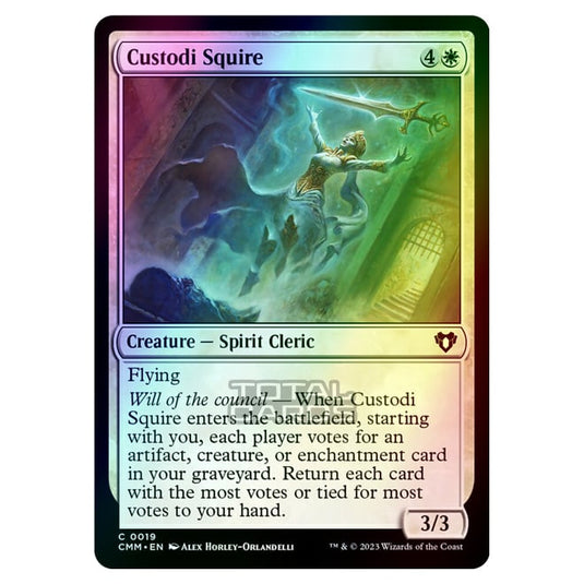 Magic The Gathering - Commander Masters - Custodi Squire - 0019 (Foil)