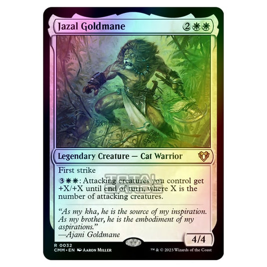 Magic The Gathering - Commander Masters - Jazal Goldmane - 0032 (Foil)