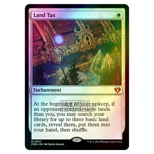 Magic The Gathering - Commander Masters - Land Tax - 0037 (Foil) Magic The Gathering - Commander Masters - Land Tax - 0037 (Foil)