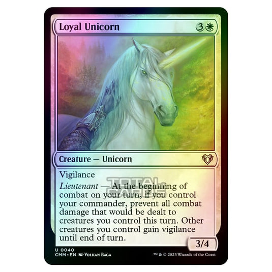 Magic The Gathering - Commander Masters - Loyal Unicorn - 0040 (Foil)