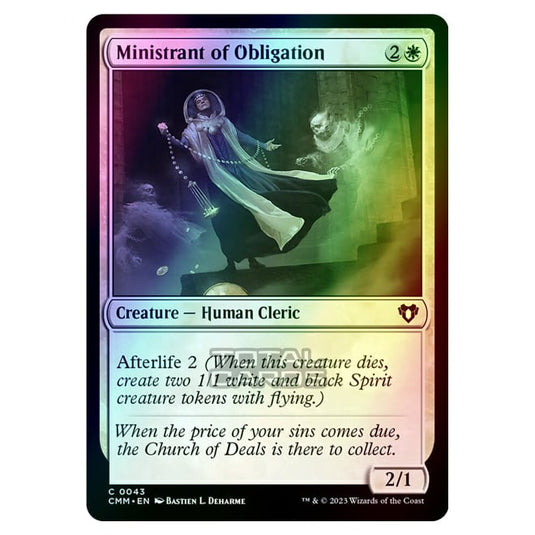 Magic The Gathering - Commander Masters - Ministrant of Obligation - 0043 (Foil)