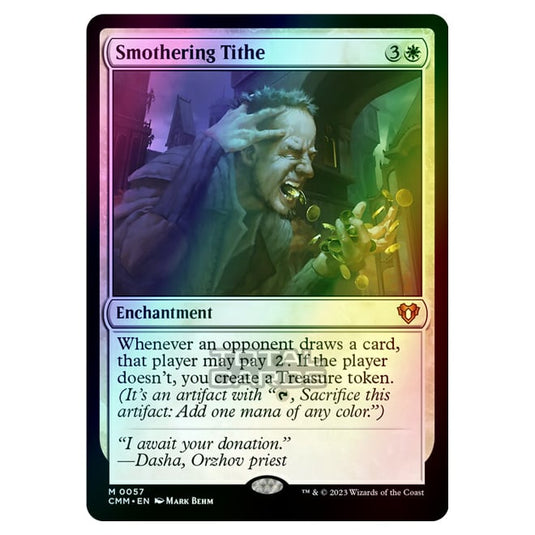 Magic The Gathering - Commander Masters - Smothering Tithe - 0057 (Foil)