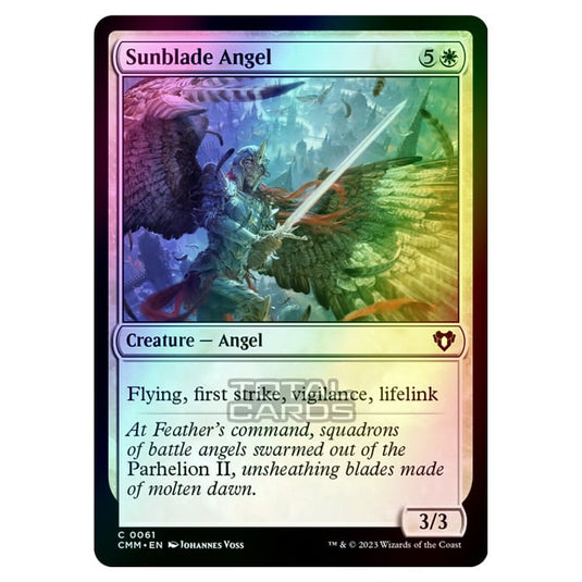 Magic The Gathering - Commander Masters - Sunblade Angel - 0061 (Foil)