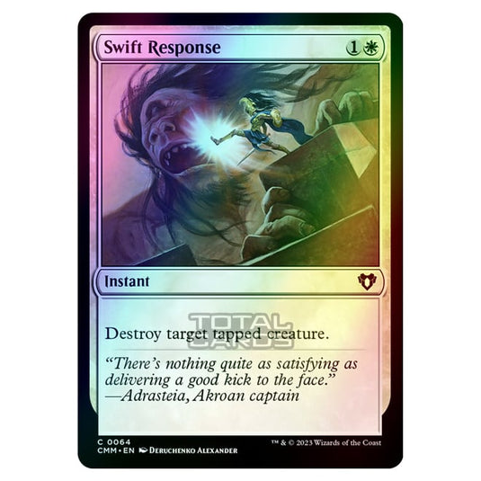 Magic The Gathering - Commander Masters - Swift Response - 0064 (Foil)