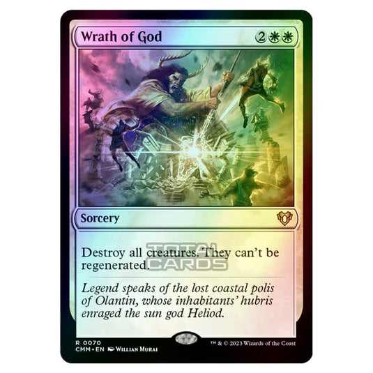 Magic The Gathering - Commander Masters - Wrath of God - 0070 (Foil) Magic The Gathering - Commander Masters - Wrath of God - 0070 (Foil)